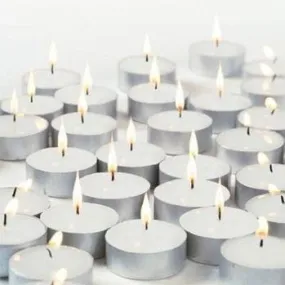Pure Source India Tea Light Candle Set of 200 Pcs 3 Hrs Burning