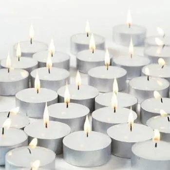 Pure Source India Tea Light Candle Set of 200 Pcs 3 Hrs Burning