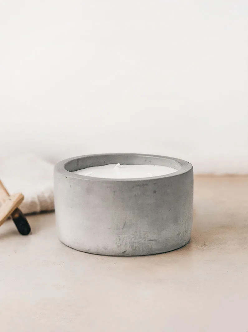 Raw Cement Candle