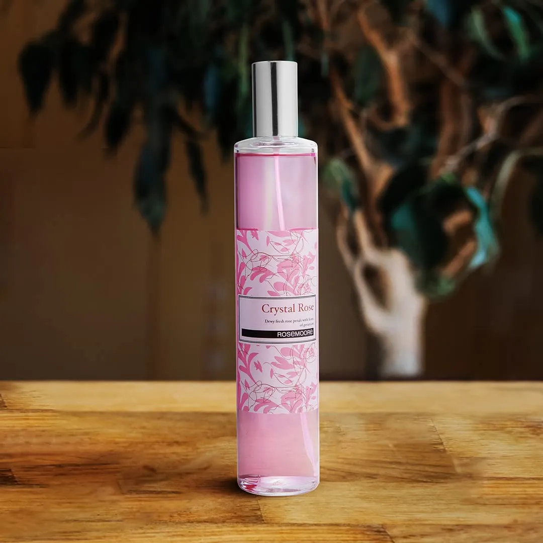 Rosemoore Home Scented Room Spray, Room Freshener, Fragrance for Living Room, Washroom, Bedroom, Office - Crystal Rose, 100 ML