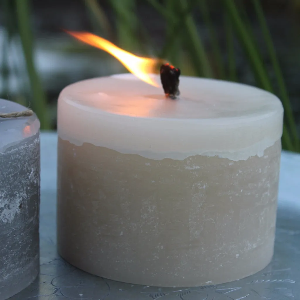 Rustic Outdoor Garden Candle