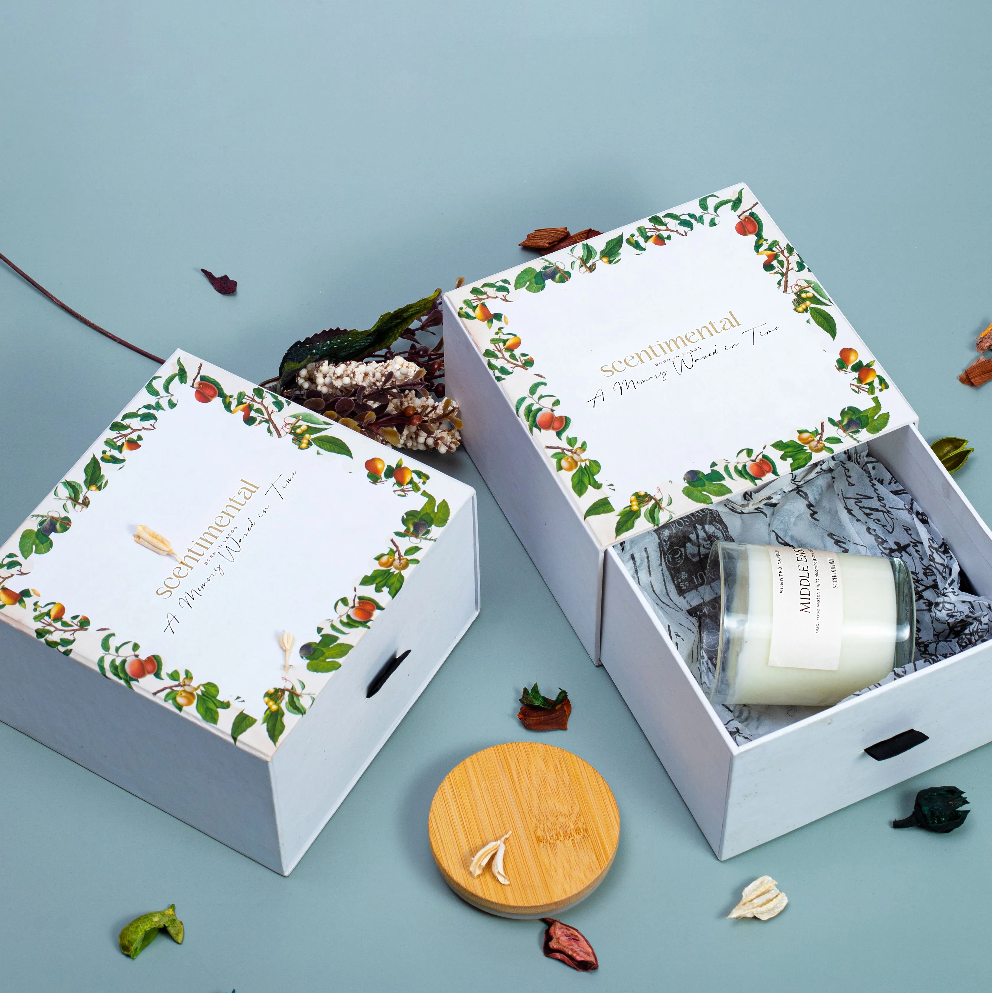 Scentimental Candle Bali 220g Silver collection