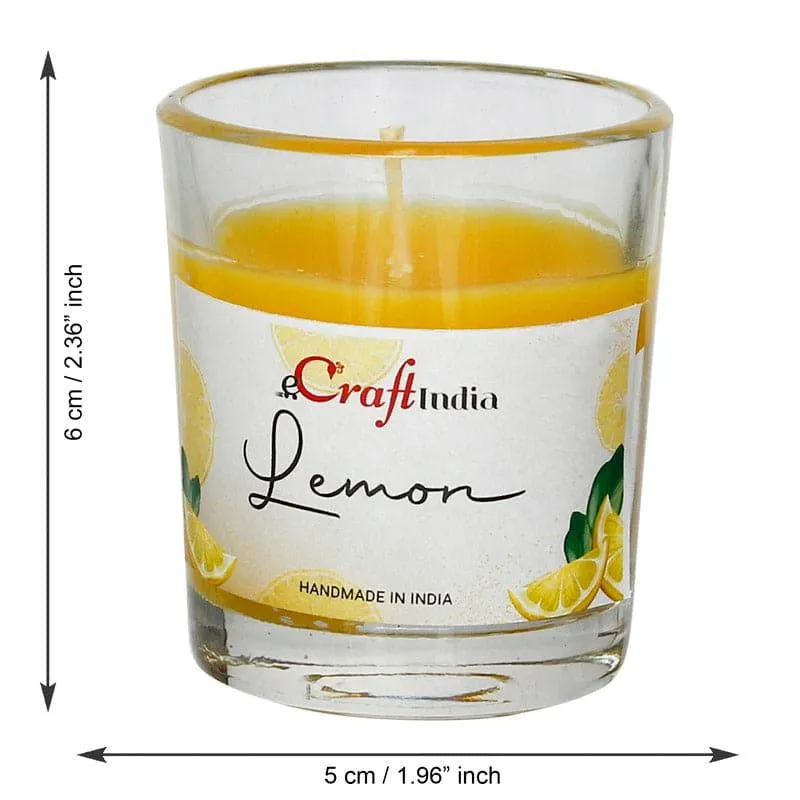 Seema Lemon Scented Candle - Set Of Five
