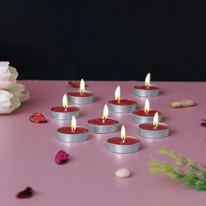 Sepova Rose Scented Tealight Candle - Set Of Ten