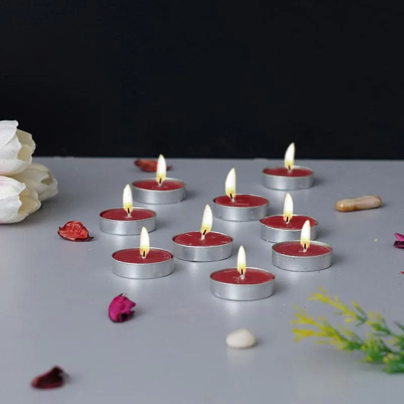 Sepova Rose Scented Tealight Candle - Set Of Ten