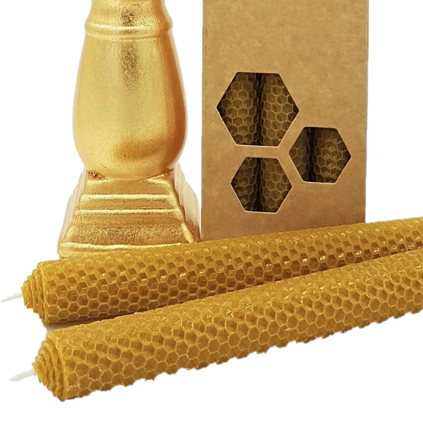 Set of 3 Beeswax Candles