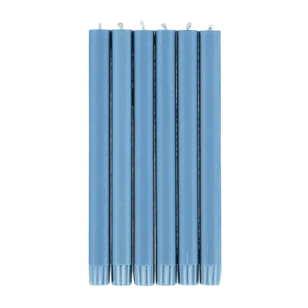 Set of 6 Candles in Medici Blue