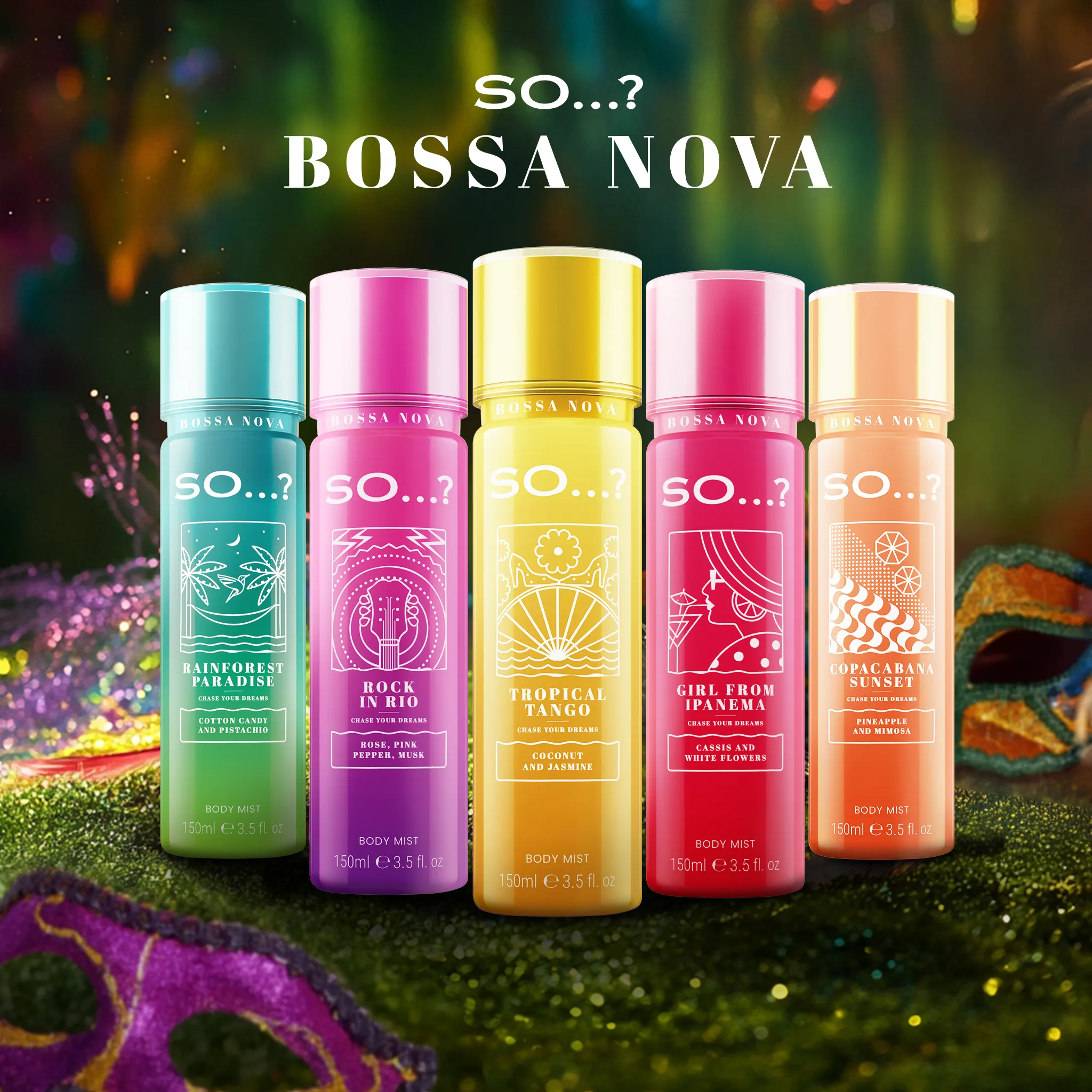 So…? Bossa Nova Girl From Ipanema Body Mist Fragrance Spray, 150ml