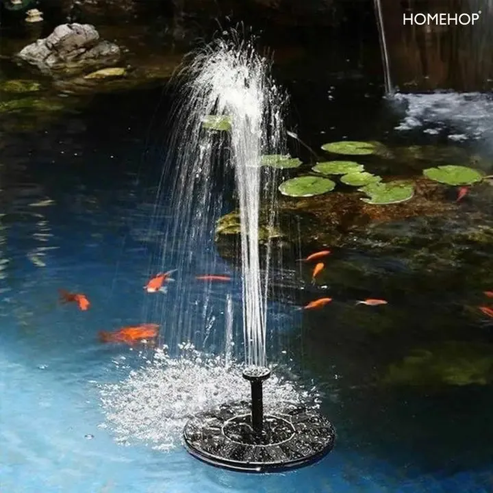Solar Powered Pump Floating Decorative Water Fountains with 8 Nozzles for Outdoor, Garden Decor, Pool, and Pond