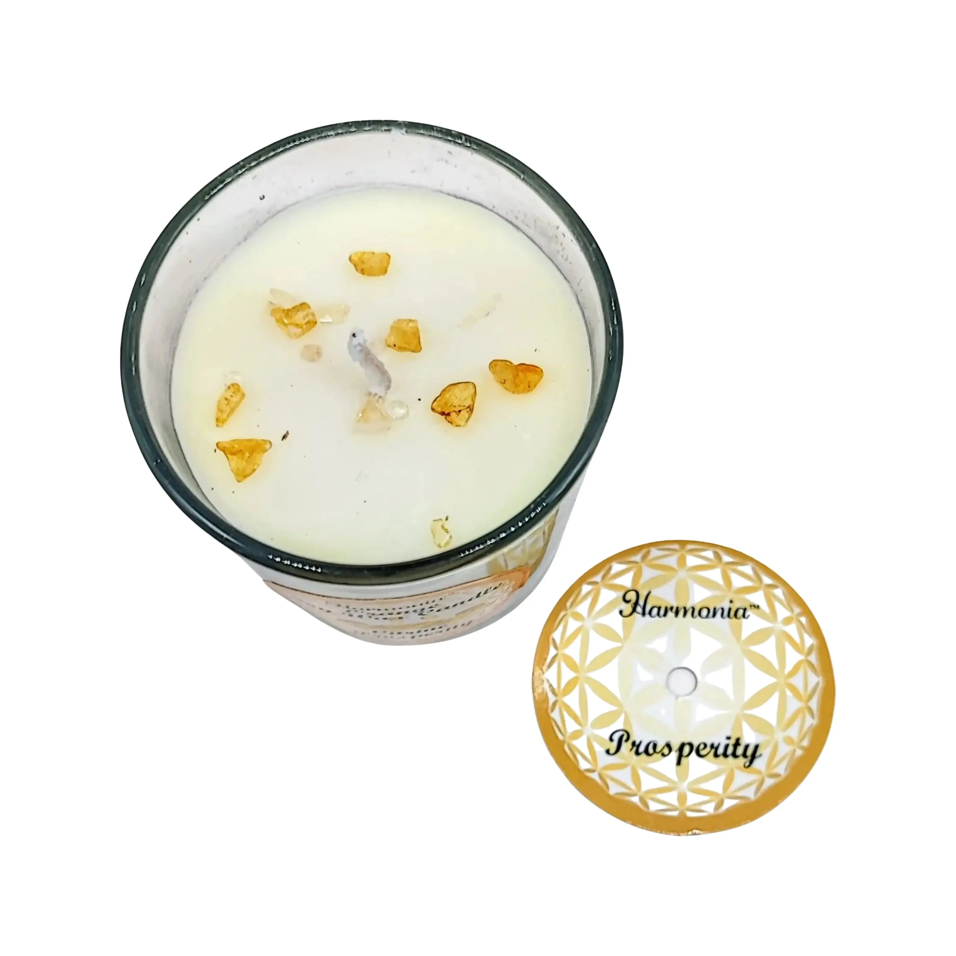 Soy Candle -Harmonia Prosperity -Orange & Citrine -3oz