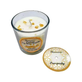 Soy Candle -Harmonia Prosperity -Orange & Citrine -3oz