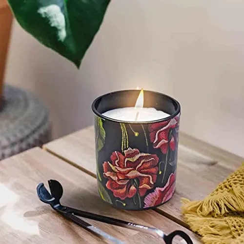 Soy Wax Scented Candle in Glass Jar for Home Fragrance and Home Decoration (40H Burn Time) (AXW3006)