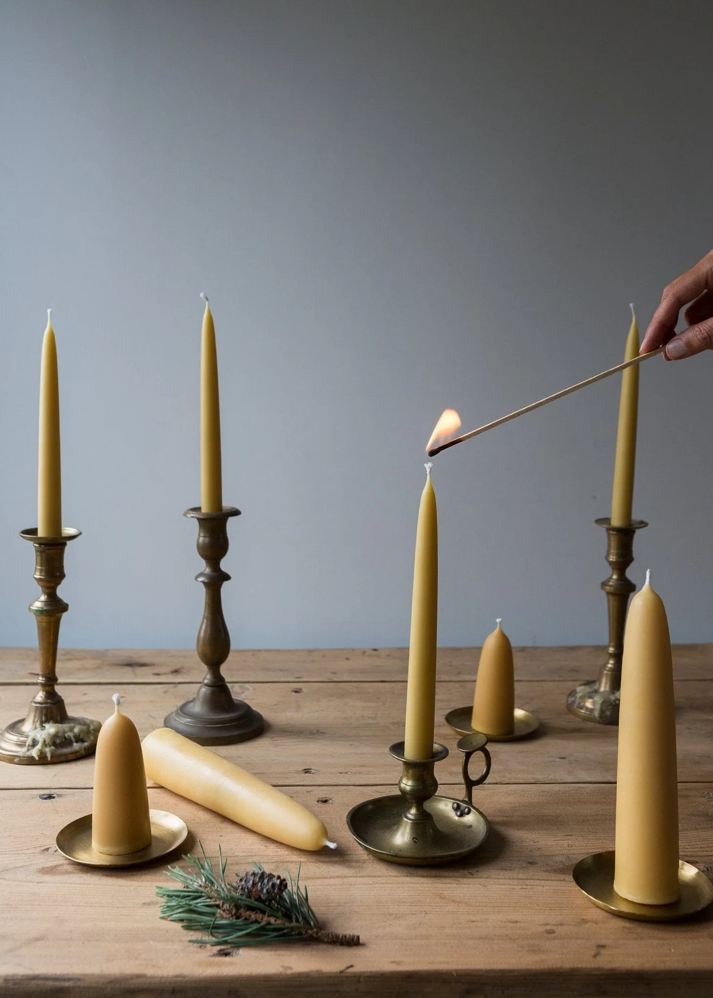Standard Dinner – Pairs Pure Beeswax Candles – Boxes of 3, 4 or 6 pairs