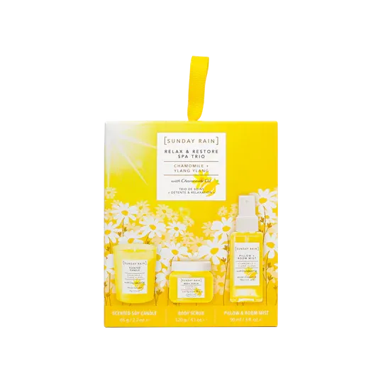 Sunday Rain Relax & Restore Trio Chamomile & Ylang Ylang