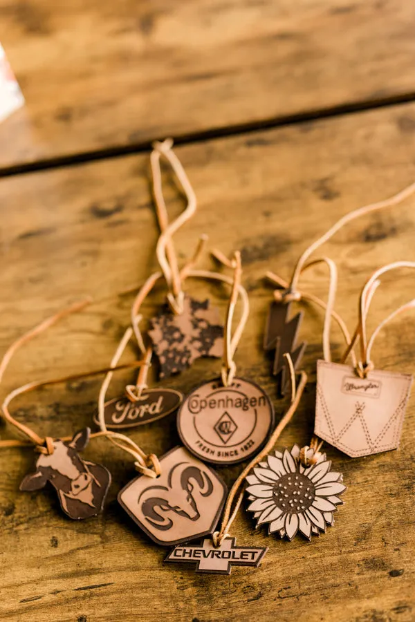 Tracy Refillable Leather Car Air Freshener
