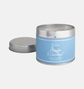 Vanilla and Coconut Large Tin Candle