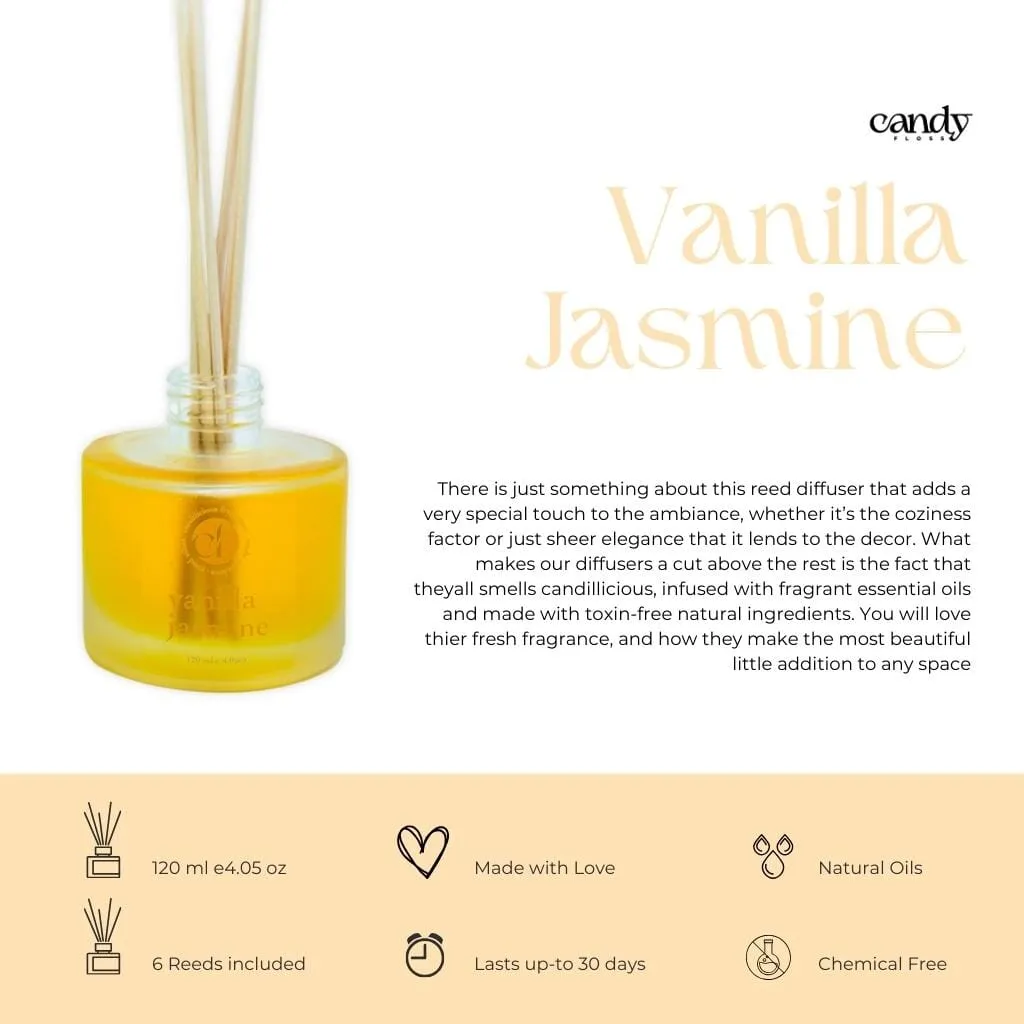 Vanilla Jasmine - Reed diffuser