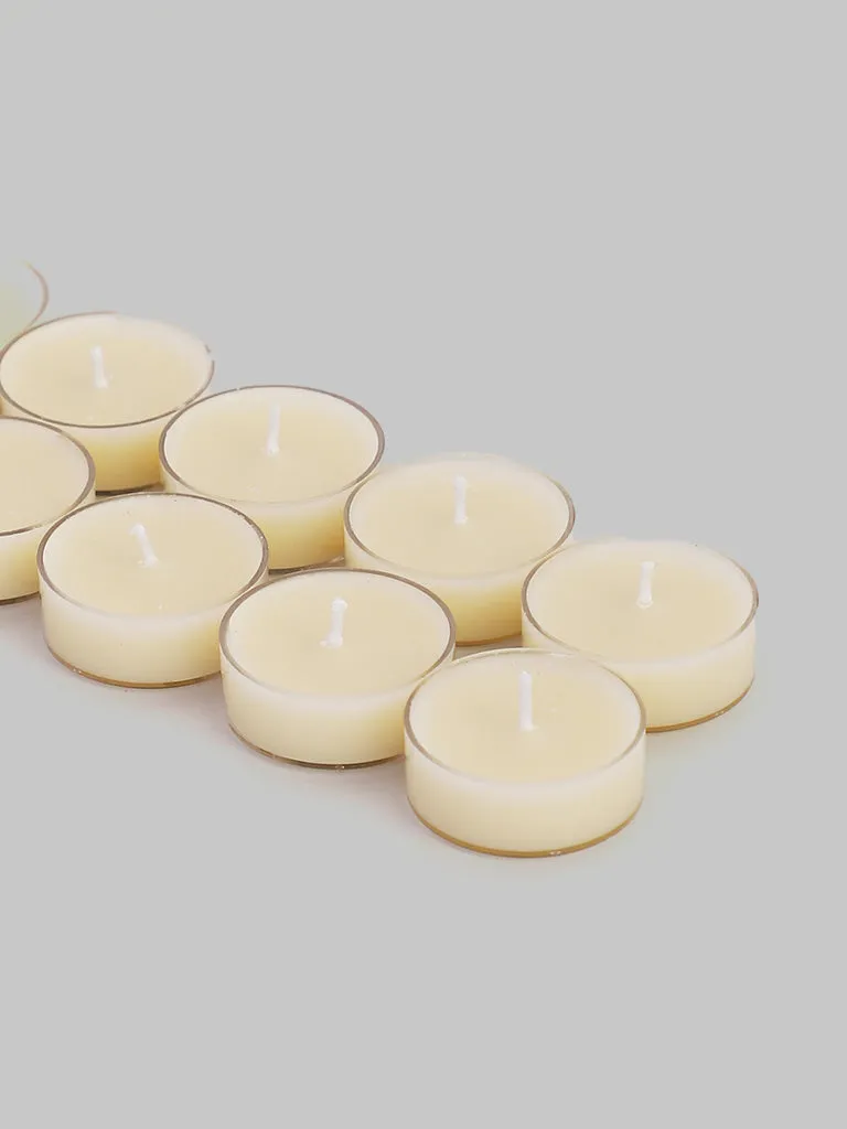Westside Home Ivory Scented Tea Light Candle - (Set of 10)
