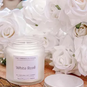 White Rose Scented Candle | Single | 5.8 x 7.1 cm / 2.3 x 2.8 inches