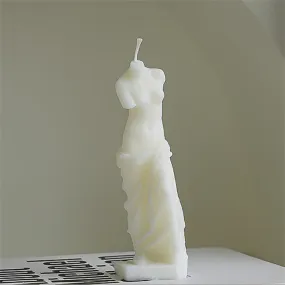 White Venus Statue Scented Candle