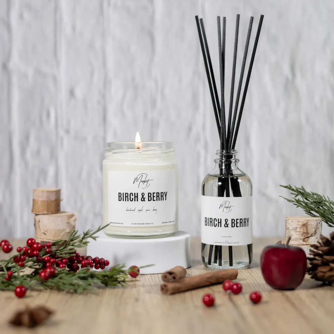 WINTER WHITE LABEL - BIRCH & BERRY DIFFUSER REEDS - WHOLESALE